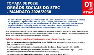 Tomada de posse dos Órgãos Sociais do STEC – Mandato 2026/2030